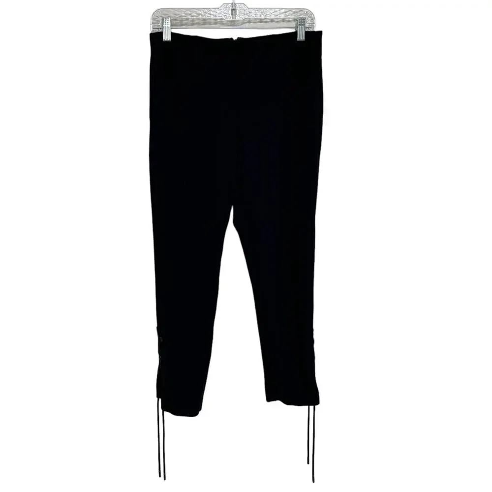 Rag & Bone Simone Lace Up Pants in Navy Blue - Size 10